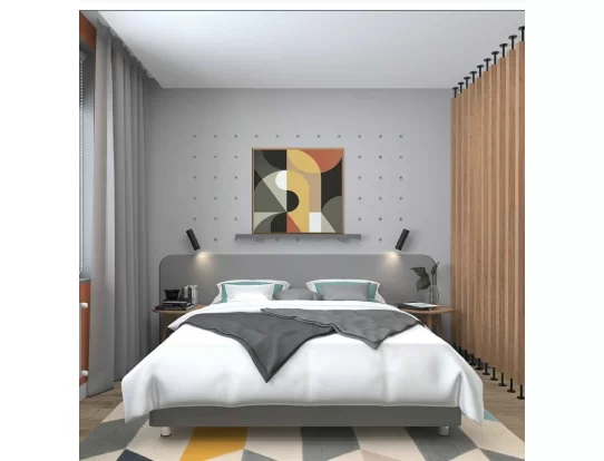 Изголовье с закругленными углами, высота 120см