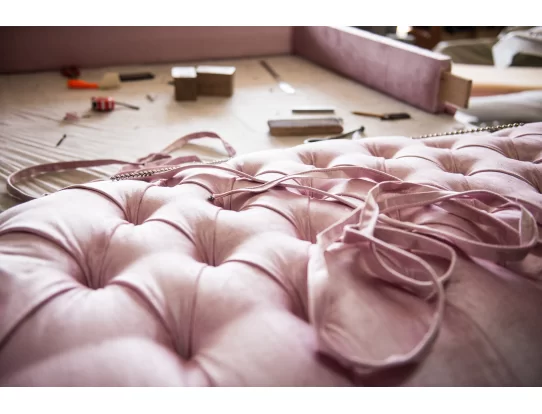 Изголовье с каретной стяжкой, высота 150см