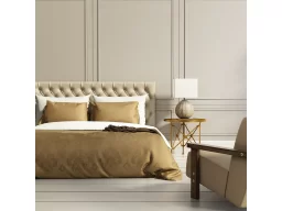 Изголовье с каретной стяжкой, высота 100см