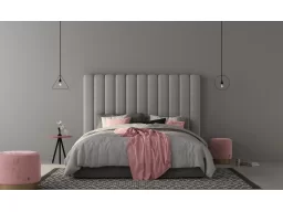 Изголовье  вертикальные полосы, высота 100см