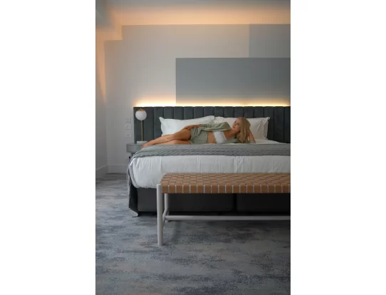 Изголовье  вертикальные полосы, высота 150см