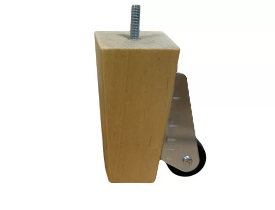 Ножка деревянная с колесом