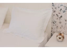 Комплект постельного белья, белый сатин-гладь