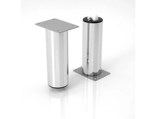 Ножка хром H-10 с колесом