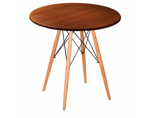 Стол Eames woodR nut 80 см