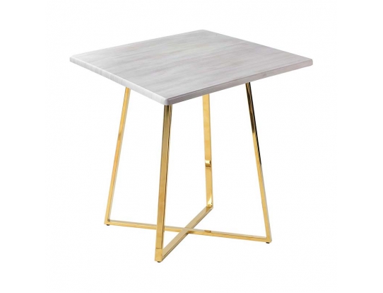 Стол Haku Gold 80x80 white wood